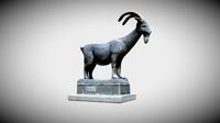 Capricorn_ Goat statue