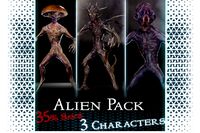 Alien Pack2 3 Characters