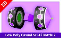 Low Poly Casual Sci-Fi Bottle 2