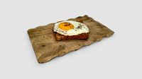 Fried egg on toast