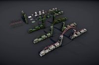 Graveyard Props(Stones, Bat, Tree's)