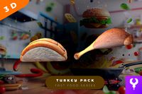 Cartoon Turkey Pack