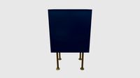 Vogue Bedside Table, Blue