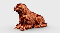 Bearded Collie 3D Print Model Pose 07