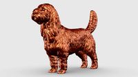 Basset Griffon Grand 3D Print Model Pose 01