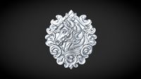 Horse pendant 3d printable