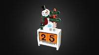 Christmas Date Calendar Snowman Ornament