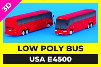 Low Poly Bus - USA E4500
