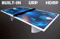 Futuristic Sci-Fi Ping Pong Table – High-Tech Game Asset