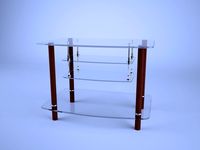 Modern tv table 3D Model