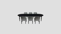 Osterville black + Delano chair sand