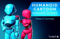 Humanoid Cartoon Mannequins