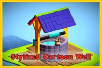 Stylized Cartoon Well - Low Poly Medieval Style Water Well