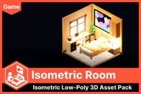 Isometric Lowpoly Room (UModeler X)