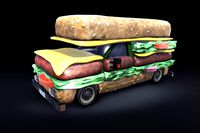 Low Poly Sandwich Car