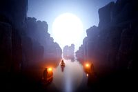 Blocky Cliff Formations