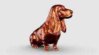 Basset Hound 3D Print Model Pose 05