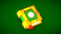 Stylized Low Poly Fantasy Spell book