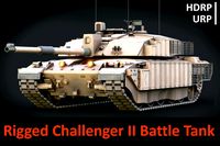 Rigged Challenger II Battle Tank