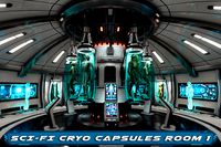 Sci-Fi Creatures Cryo Capsules Room 1