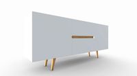 554129 BUFFET LINE 160*40*70 MDF BLANCO / ROBLE