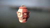 Mayan Human Head Effigy pot