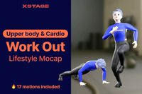 Body Weight Mocap Pack #2 : Upper body &amp; Cardio