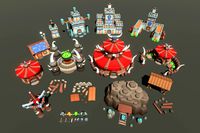 RTS Pack Cunstructor | Low Poly Buildings, Characters, Props | Human VS Orc