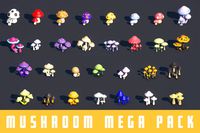 3D Mushroom Mega Pack