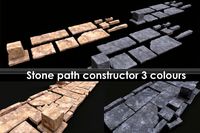 Stone path constructor 3 colours
