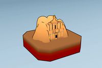 Cartoon World Landmarks Low Poly: Petra
