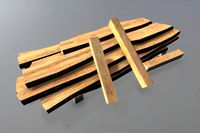 Wooden Planks, Timber, Lumber Stack PBR