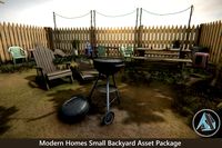 Modern Homes Small Backyard Asset Package