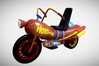 Cartoon - HotDog Motorcycle