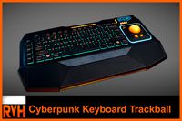 Keyboard Trackball Cyberpunk