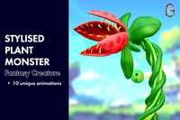 Stylised Animated Plant Monster