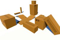 Simple Stylized Cardboard Boxes