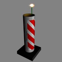 Firework Artillery Shells 3D Model