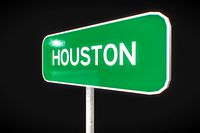 Houston City Road Sign 3D Model