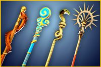 Magic Wizard Staffs- Fantasy RPG Weapons Pack