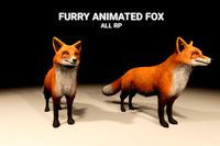 Realistic Furry Fox
