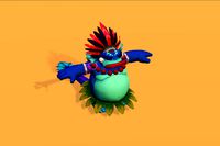 3D Gekko character with animation