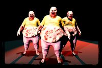 Fat Zombie (Low Poly)