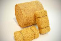 Hay Bale Square and Round 3D Model (Built-In)