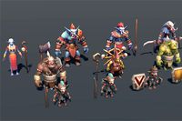 Cartoon goblin troll 3D model