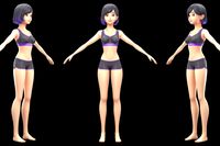 A sporty girl HQ (well-proportioned figure)