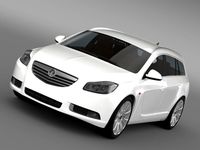 Vauxhall Insignia 4x4 Sports Tourer 2013 3D Model