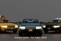 American Sedans: Taxi, Police, Classic