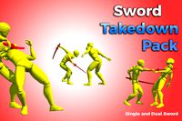 Stylized Sword Takedown Pack (Single + Dual Sword)