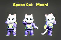 Space cat “Mochi” – Character from Genaimo